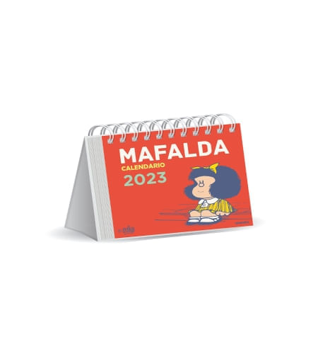 MAFALDA 2023 CALENDARIO ESCRITORIO - ROJO