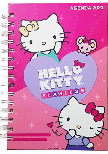 AGENDA 2023 TAMAÑO A5 FLAWLESS HELLO KITTY