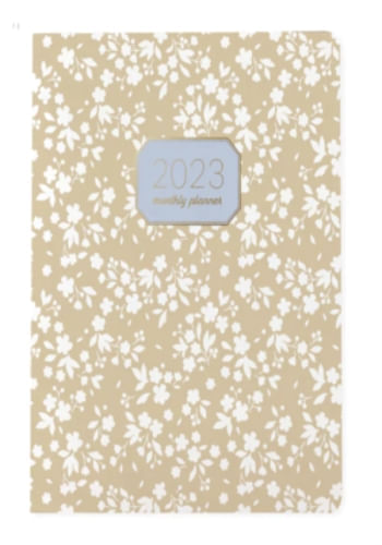 AGENDA 2023 GRANDE MENSUAL 18M - CREAM FLORAL