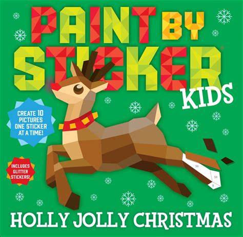 PAINT BY STICKER KIDS HOLLY JOLLY CHRISTMAS