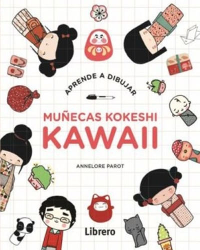 APRENDE A DIBUJAR MUÑECAS KOKESHI KAWAII
