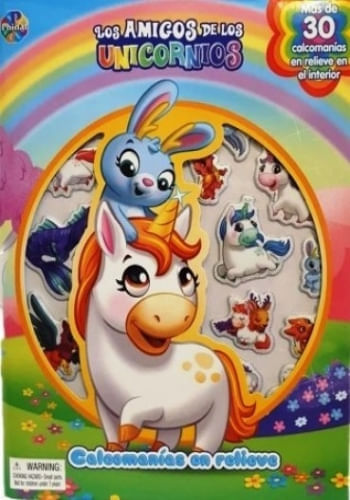 CALCOMANIAS EN RELIEVE - UNICORNIOS
