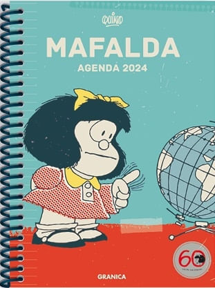 MAFALDA 2024 ANILLADA COLUMNA TURQUESA