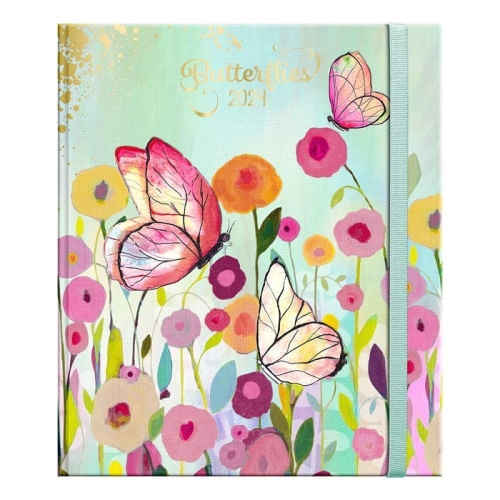 AGENDA 2024 BUTTERFLY ESCRITORIO SEMANAL