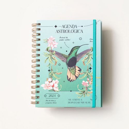 AGENDA ASTROLOGICA ANILLADA - COLIBRI 2024