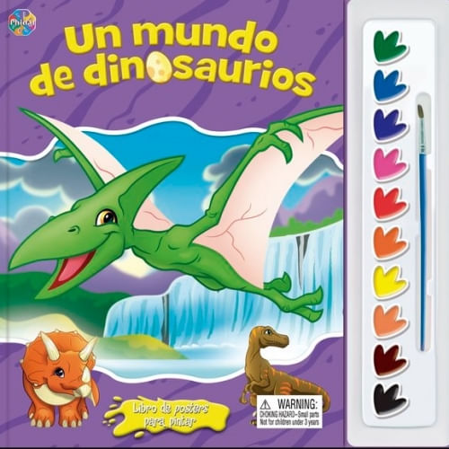 POSTERS PARA PINTAR - UN MUNDO DE DINOSAURIOS