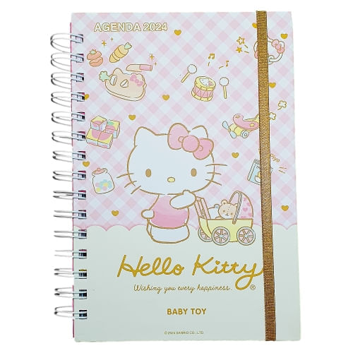 SANRIO AGENDA 2024 TAMAÑO A5 BABY TOY HELLO KITTY - MULTICOLOR