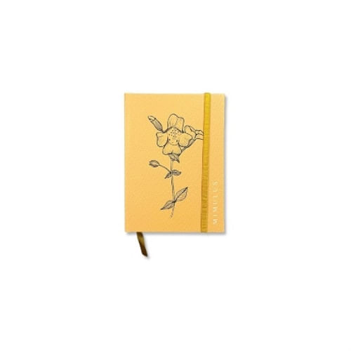 CUADERNO BOLSILLO MIMULUS AMARILLO - A6 TAPA DURA