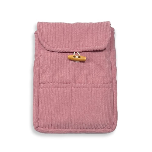 FUNDA PARA LIBROS CORDUROY - ROSADO