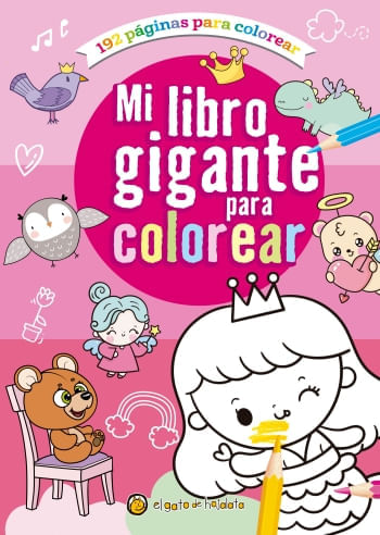 MI LIBRO GIGANTE PARA COLOREAR (ROSA)