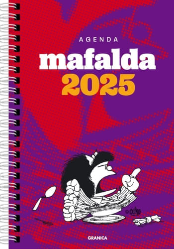 MAFALDA 2025 ANILLADA FEMINISTA VIOLETA-ROJO