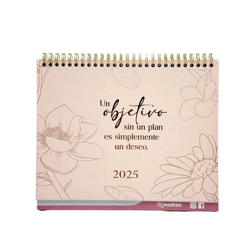 CALENDARIO 2025 ESCRITORIO BLOOM