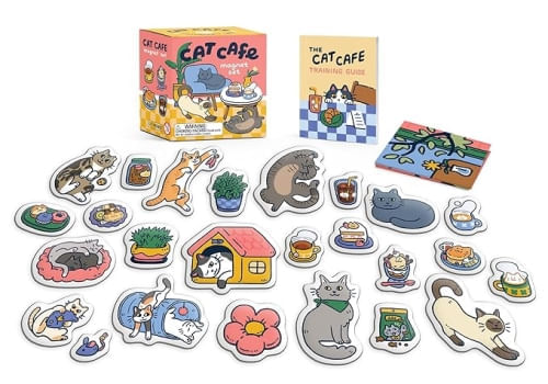 CAT CAFE MAGNET SET