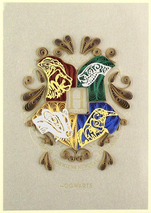 HOGWARD CREST QUILLED CARD