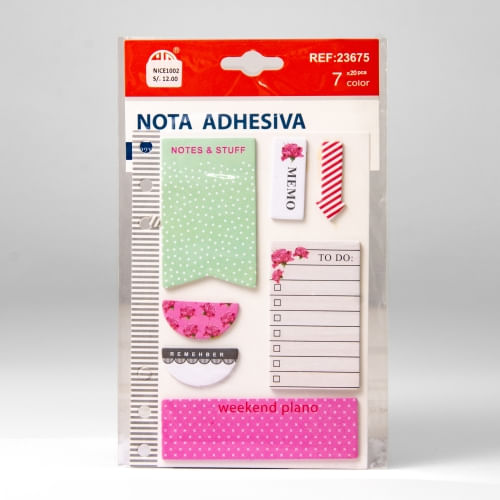 NOTA ADHESIVA  DISEÑO NOTES & STUFF