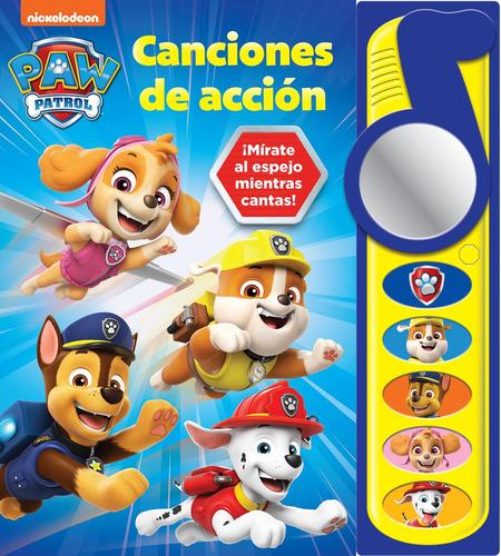 LIBRO ESPEJO CON 5 CANCINES - NICK PAW PATROL