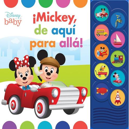 10 BOTONES DISNEY BABY MICKEY DE AQUI PARA ALLA