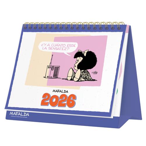 CALENDARIO 2026 ESCRITORIO MAFALDA
