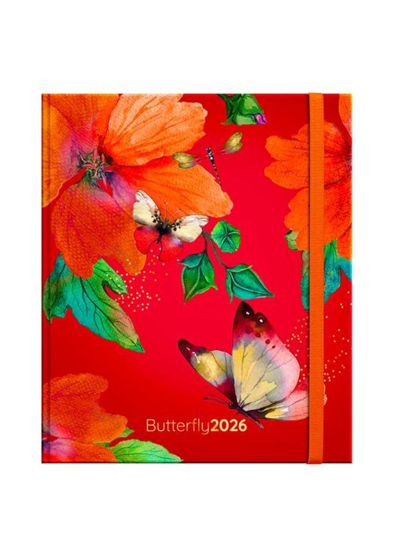 AGENDA 2026 BUTTERFLY ESCRITORIO SEMANAL 312624 800 1133