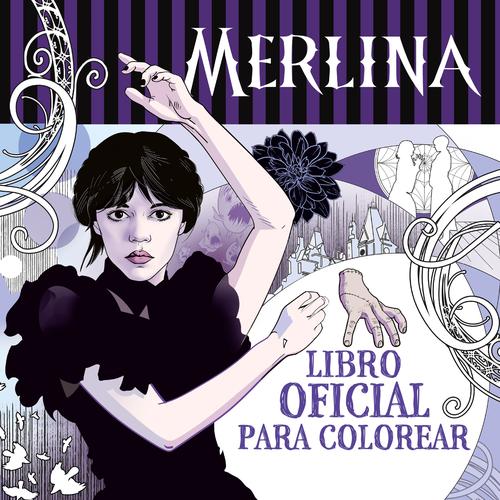 MERLINA ADDAMS LIBRO PARA COLOREAR