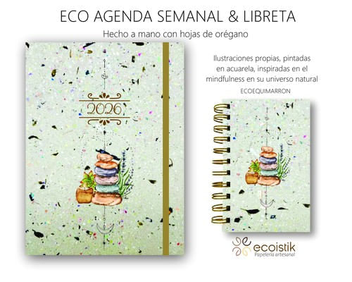 AGENDA ECOLOGICA 26 Y LIBRETA DE REGALO