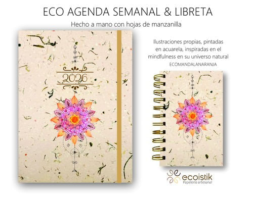 AGENDA ECOLOGICA 26 Y LIBRETA DE REGALO