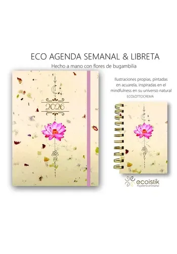 AGENDA ECOLOGICA 26 Y LIBRETA DE REGALO
