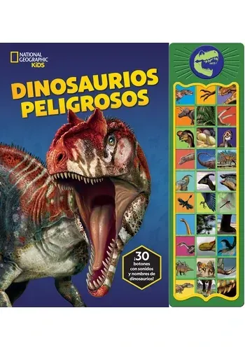 DINSAURIOS PELIGROSOS - 30 BOTONES - NATIONAL GEOGRAPHIC KIDS