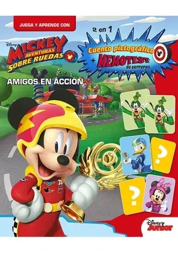MICKEY AVENTURAS SOBRE RUEDAS. AMIGOS EN ACCION. CUENTO PICTOGRAFICO - MEMOTEST