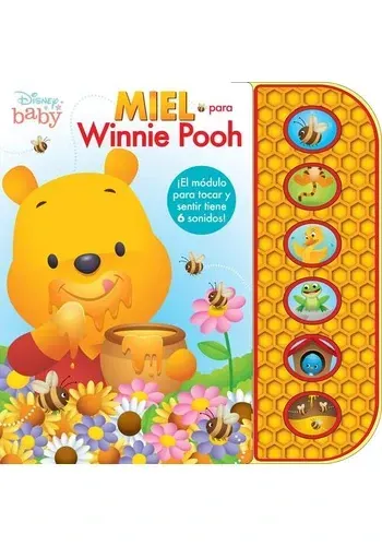 6 BOTONES - TSP-DISNEY BABY-MIEL PARA WINNIE POO