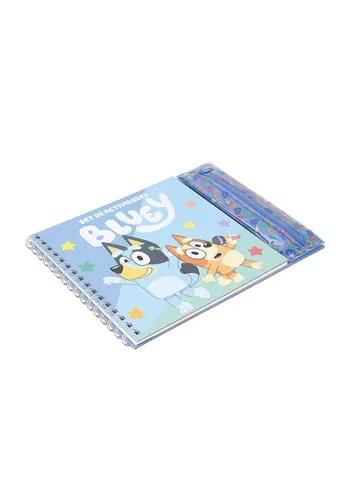 SET PARA COLOREAR ANILLADO BLUEY + PLUMONES X6 UND