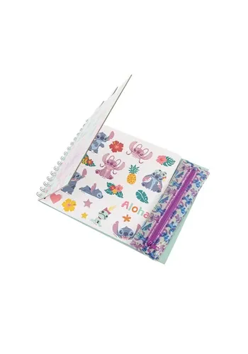 SET PARA COLOREAR ANILLADO STITCH + PLUMONES X6 UND
