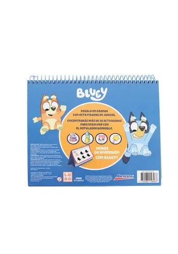 MINI PIZARRA ACTIVIDAD + PLUMON BLUEY