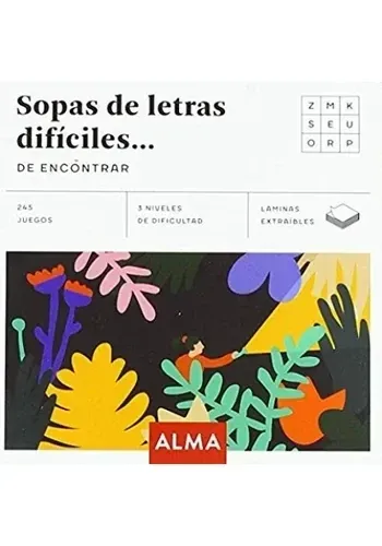 PASATIEMPO - SOPAS DE LETRAS DIFICILES DE ENCONTRAR