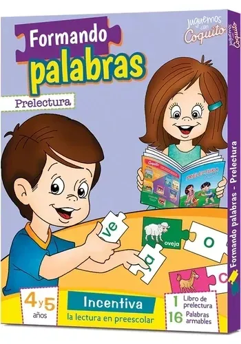PACK FORMANDO PALABRAS PRE LECTURA (5 PIEZAS)