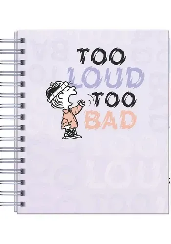 CUADERNO A5 TAPA DURA CUADRICULADO 160 HOJAS SNOOPY