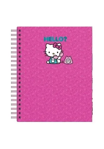 CUADERNO A4 TAPA DURA CUADRICULADO 160 HOJAS HELLO KITTY