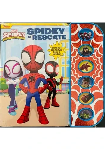 LIBRO CON TEXTURA 6B MARVEL SPIDERMAN Y SUS AMIGOS INCREIBLES